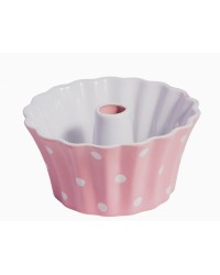 Форма для выпечки Pink round small with dots 20 см